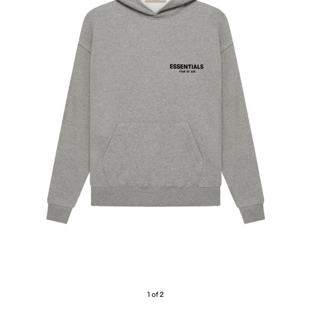 Essentials Heather Gray Men's Hoodie